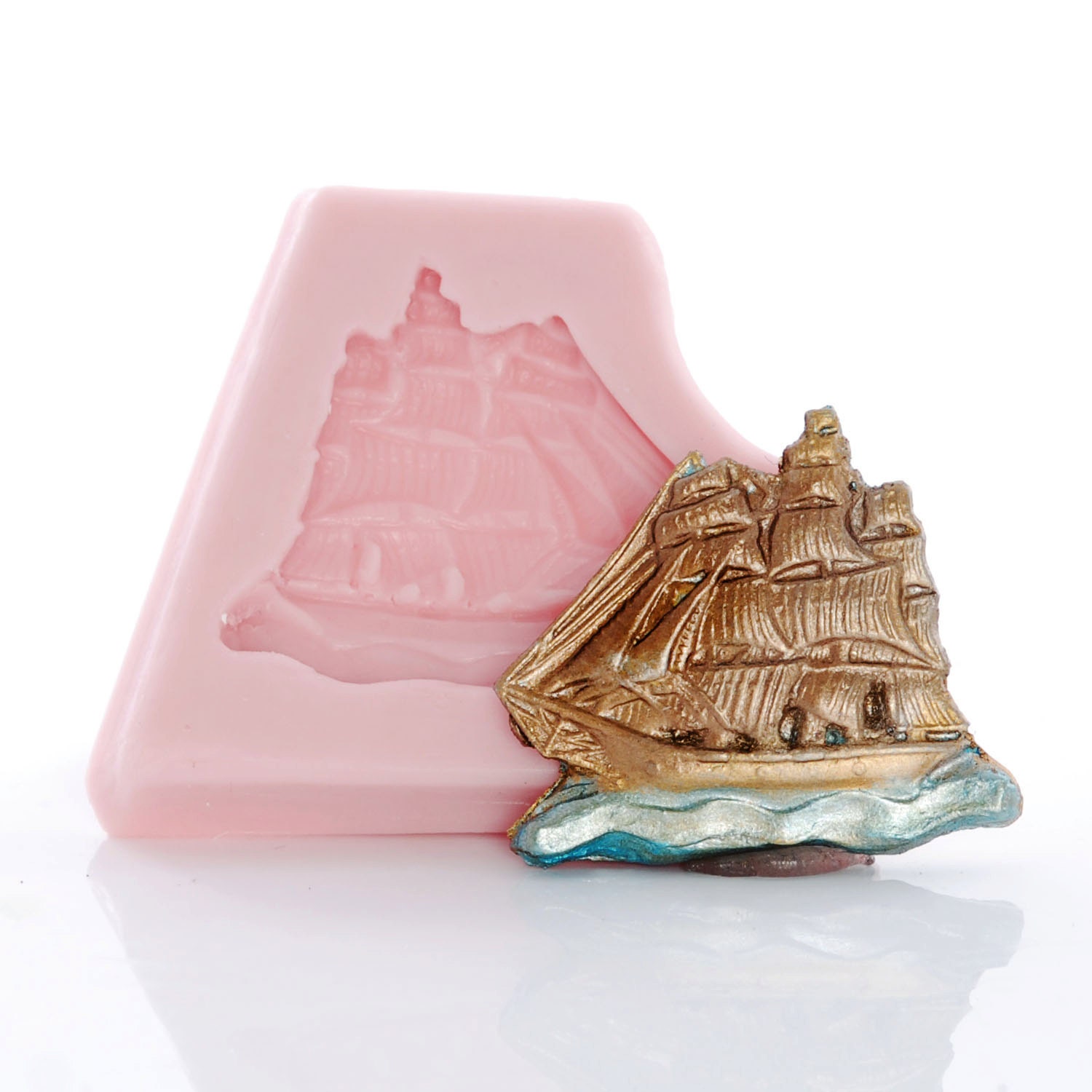 Silicone Mold Ship Sail Boat Pirate Ship Silicone Mould