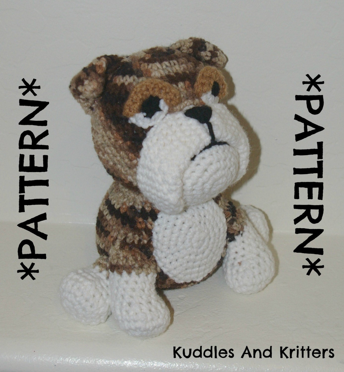 PATTERN ONLY Crochet English Bulldog