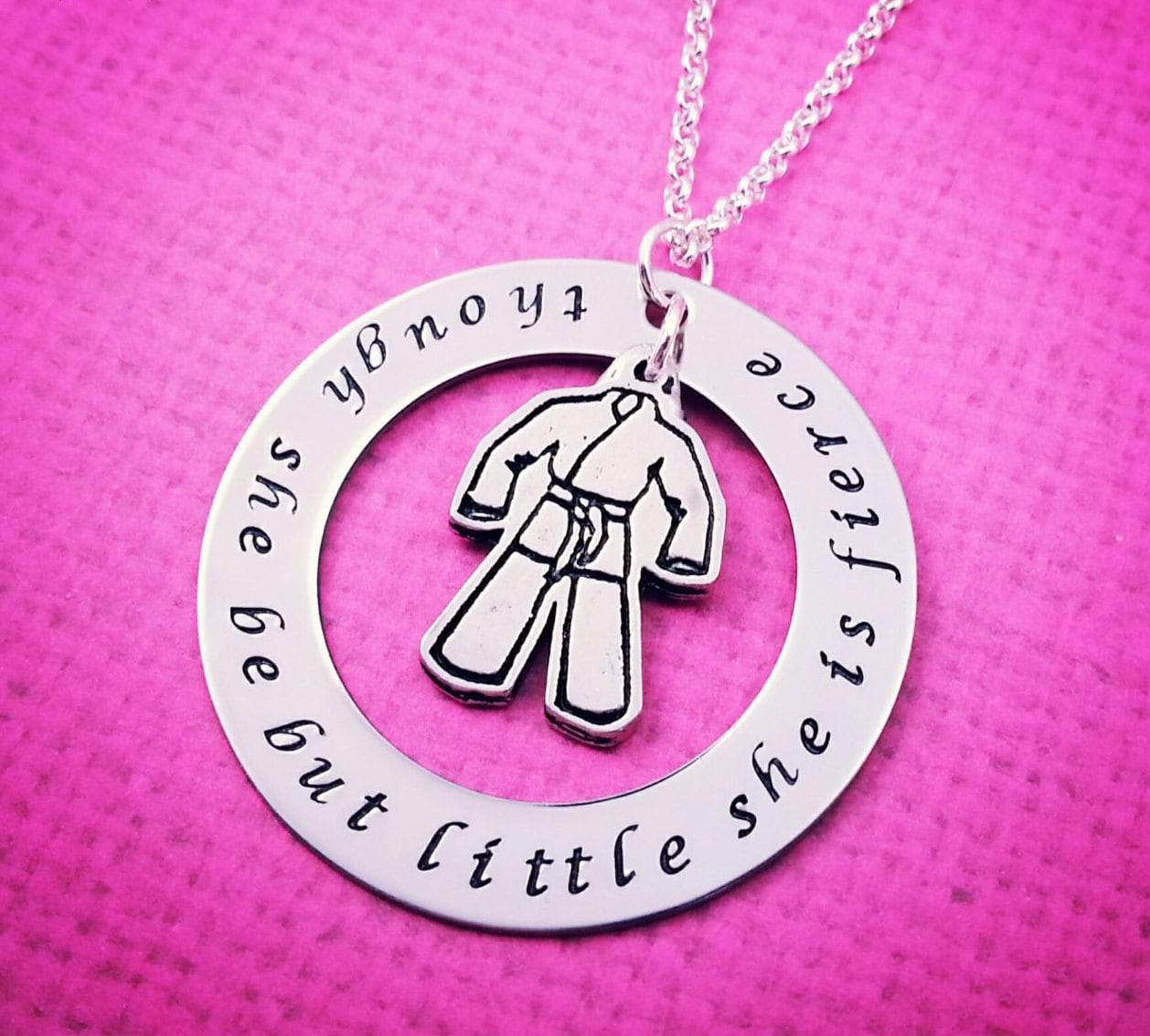 Martial Arts Necklace Brazilian Jiu Jitsu BJJ Jewelry