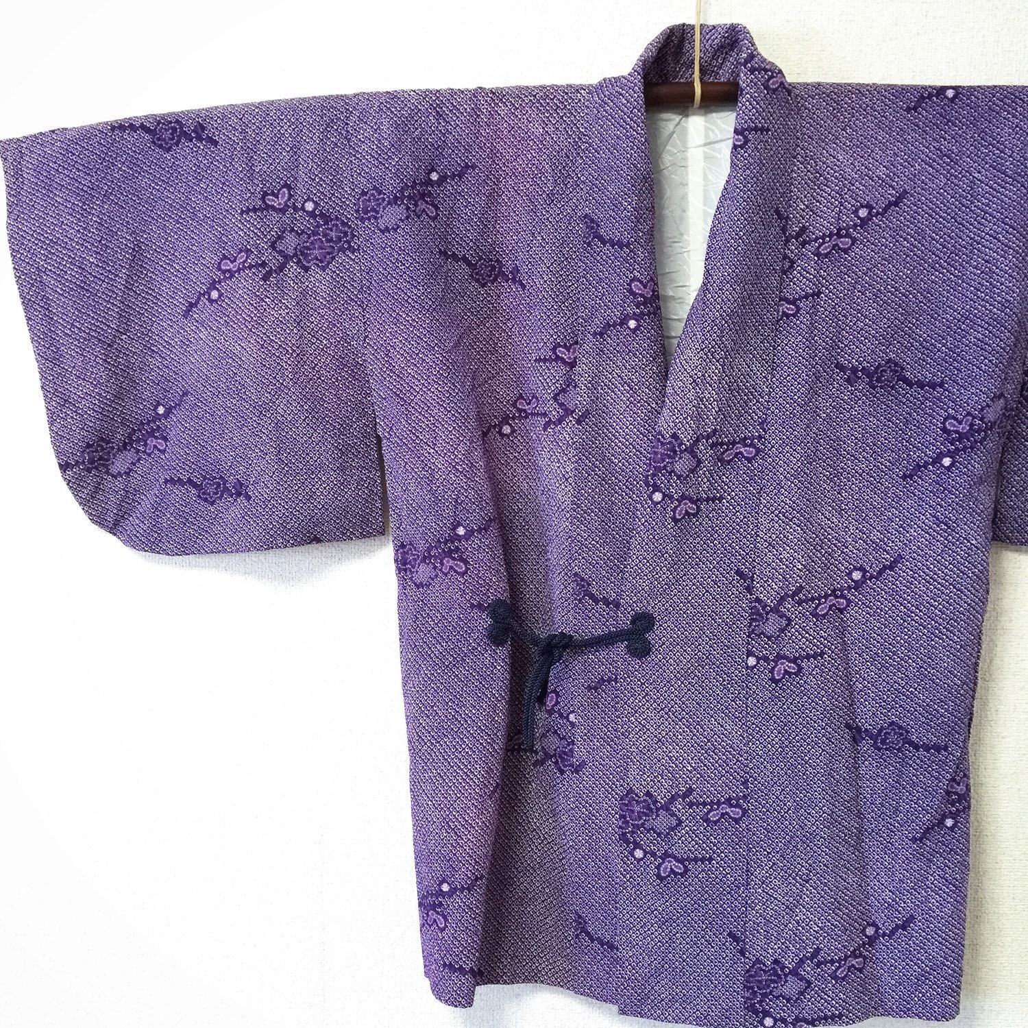 Vintage Full-Shibori Haori/ Ume Pattern/ Purple/ 1950s – Haute Juice