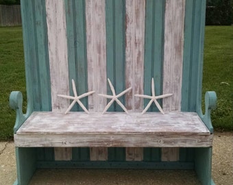 Hallway Bench,Entryway Bench,Turquoise Furniture,Turquoise Bench,Painted Furniture,Beach Furniture,Coastal Living Furniture,Bench,Banquette