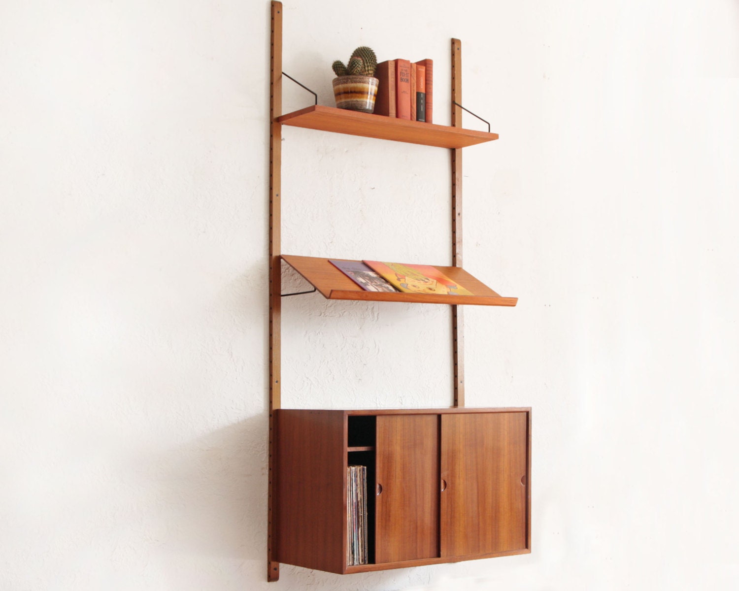 Cado Wall Unit Teak Danish Mid Century Modular System