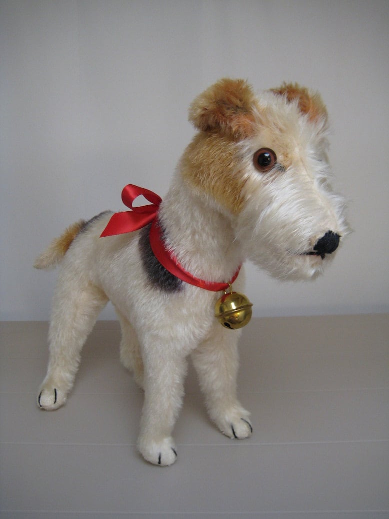 fox terrier stuffed toy