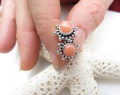 Coral studs, Pink Angel Skin Coral earrings, 35th Wedding Anniversary gift, Sterling Silver studs, Star Sun Flower posts, Pink Coral posts Coral studs, Pink Angel Skin Coral earrings, 35th Wedding Anniversary gift, Sterling Silver studs, Star Sun Flower posts, Pink Coral posts