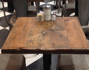 Dining table top Reclaimed wood bar table toprestaurant