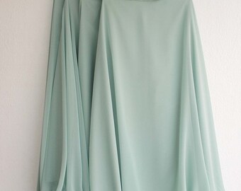 Emerald Green maxi skirt Long Chiffon skirt Maxi Dress Silk