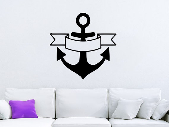 Nautical Anchor Wall Decal Vinyl Sticker Decals By Supervinyldecal 