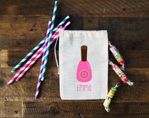 Spa Party Favor Personalized Muslin Bag {set of 10} ...