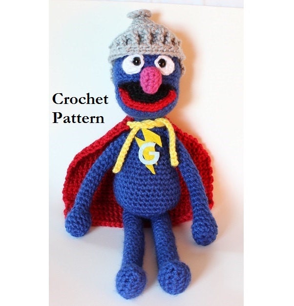 Super Grover crochet pattern