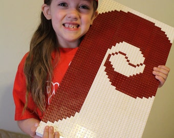 Custom Made Lego Mosaic of your favorite Team (10"x20")