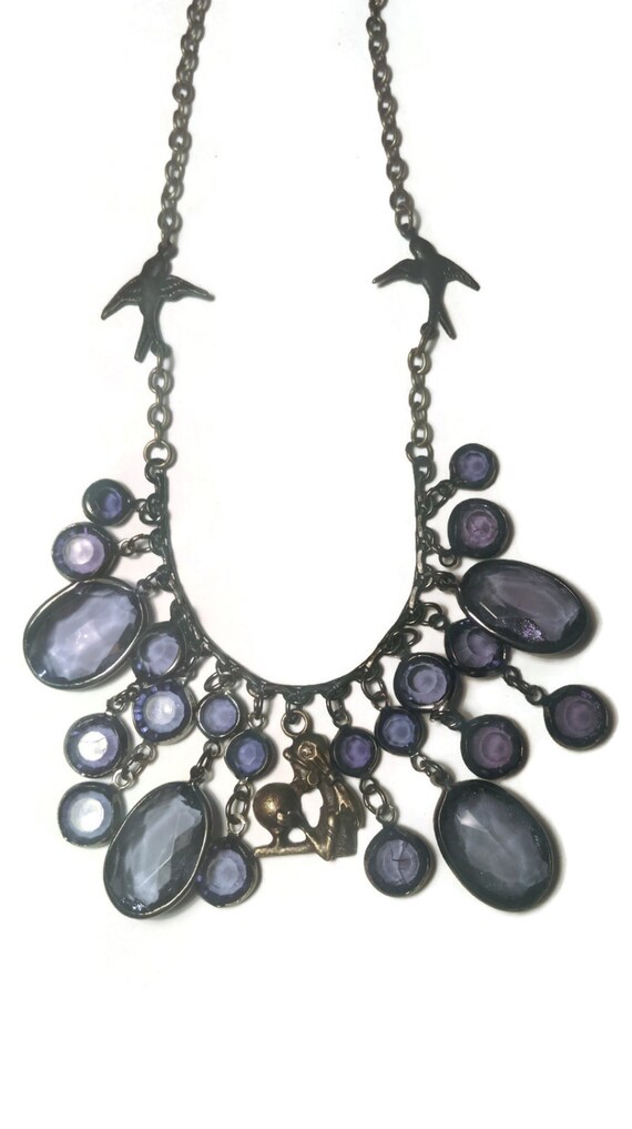 Fortune teller necklace crystal ball necklace by JicsisJewellery