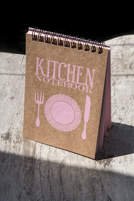 Recipe book spiral notebook kitchen book recipe by PaperNotebook