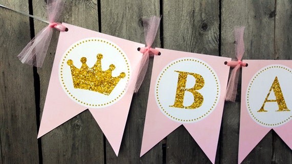 Princess Banner Princess Baby Shower Banner Princess