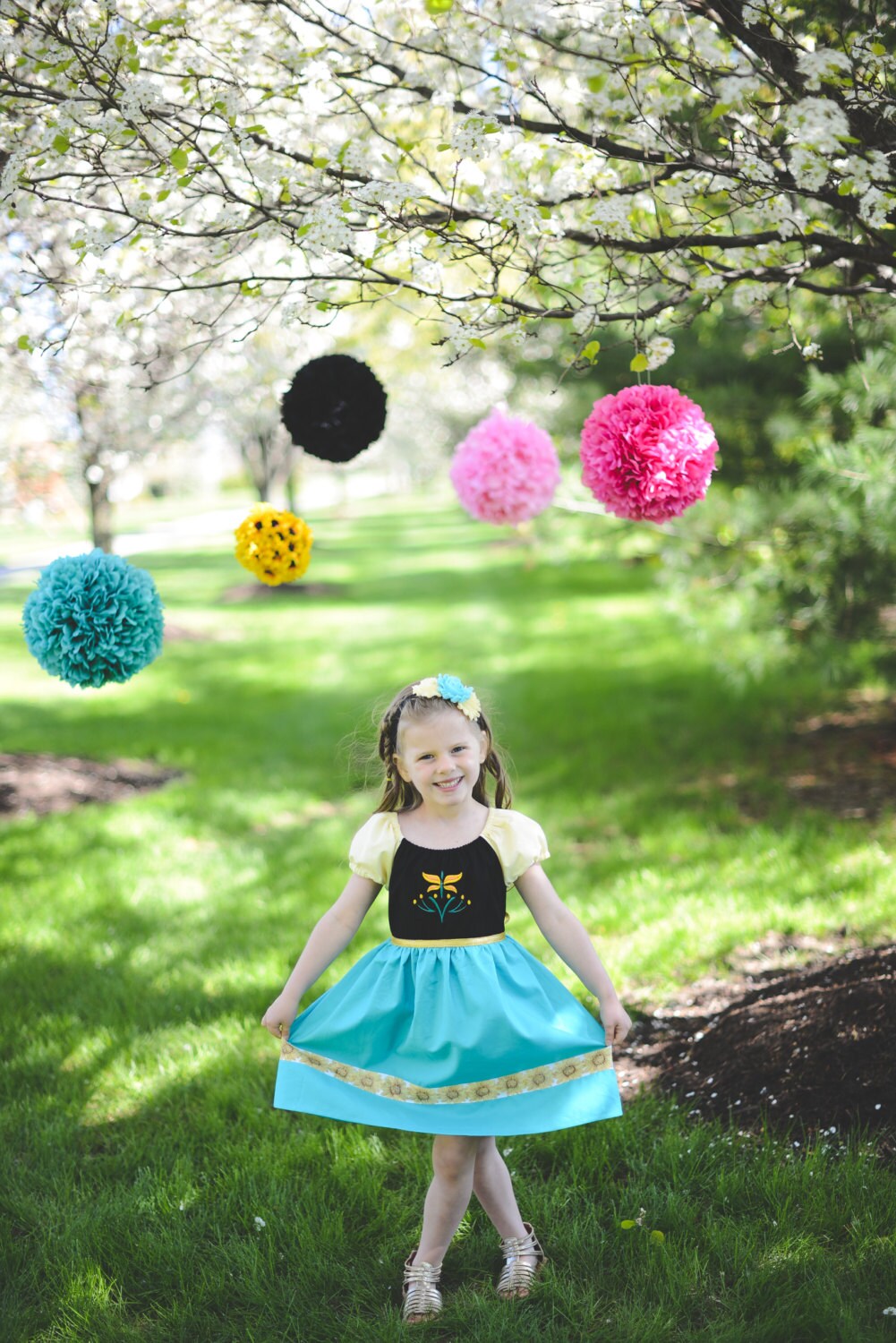 Fabulous Frozen Fever Anna Dress Costume by sewadorablechildrens