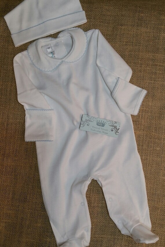 Boy Pima Cotton Coming Home Outfit Pima Cotton Infant Boy