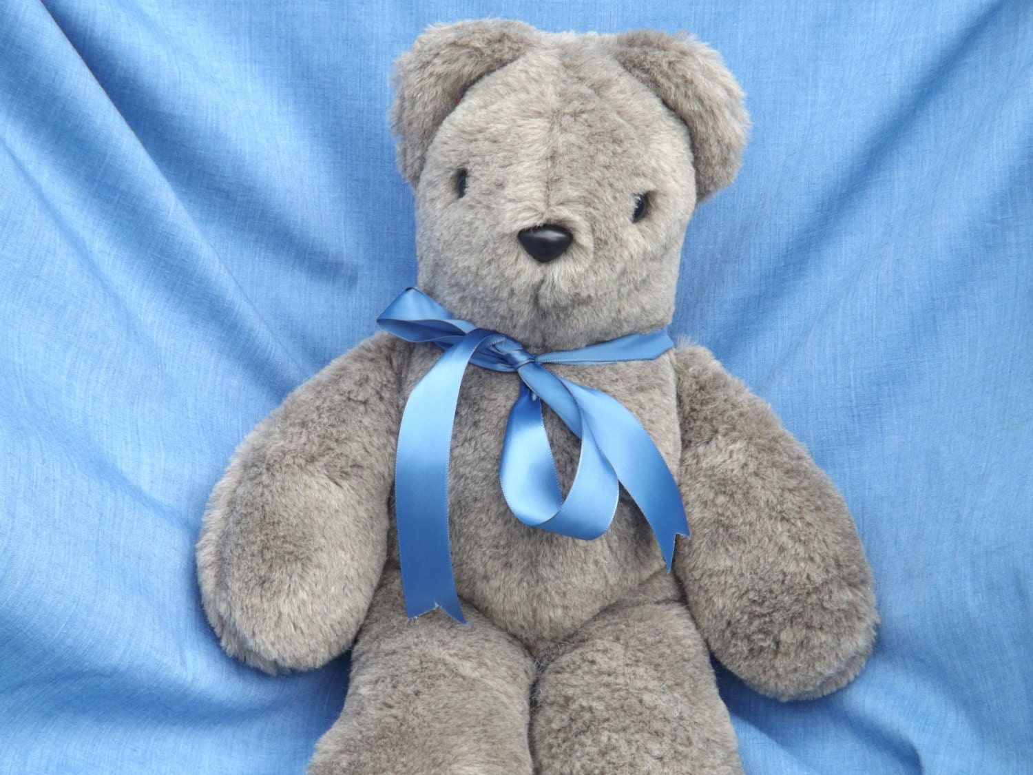 Brown Teddy Bear Child Safe Eyes and Nose Furry Bear Soft