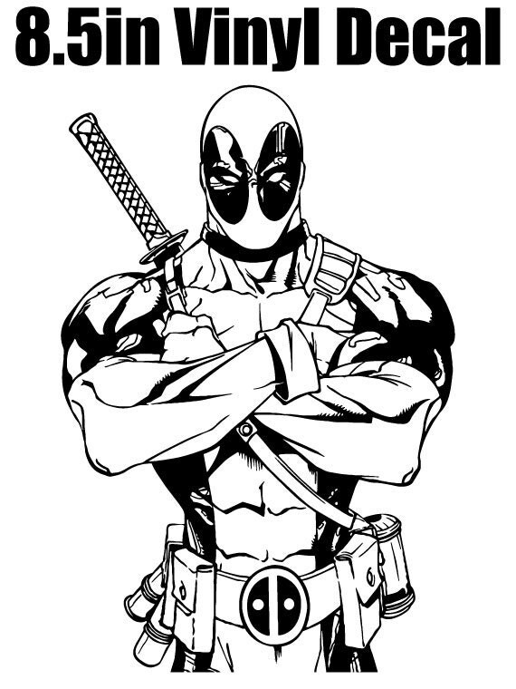 Download DEADPOOL 8 Vinyl Window Decal Available in by Skingraf on Etsy