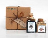 FREE Shipping BAKE LOVERS gift with love Eco Friendly box Organic vanilla extract double fold 3.4 oz Organic Ceylon Cinnamon 1.5 oz glass