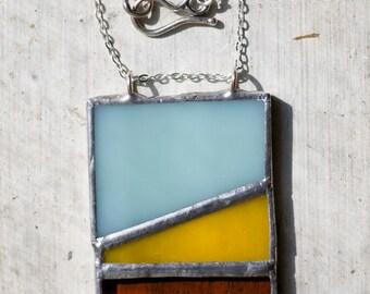 Pearl: Stained Glass Pendant