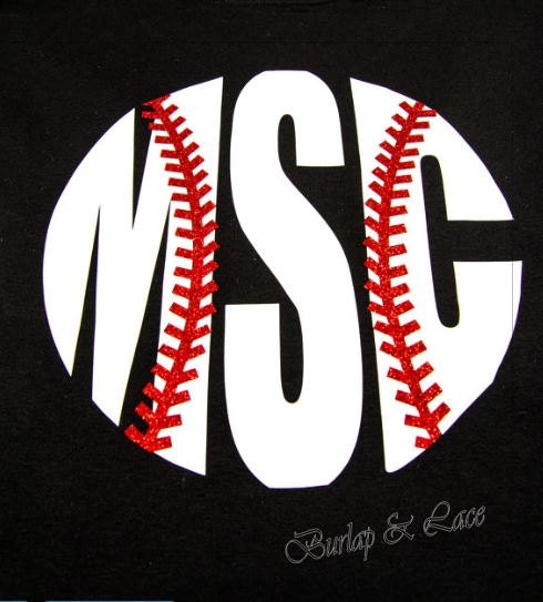 monogram baseball shirt