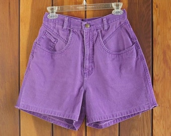 Purple denim shorts | Etsy