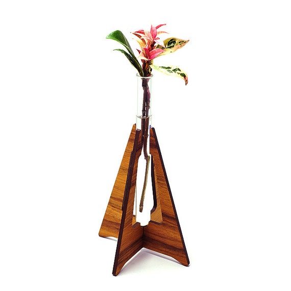 Items similar to CLOSING DOWN SALE Triangle Bud Vase, Test Tube Vase