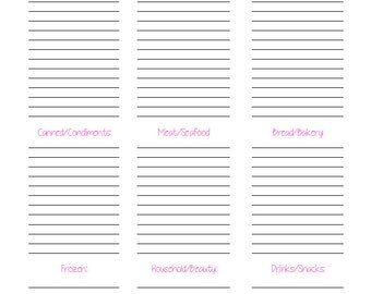 items similar to shopgood list printable grocery list on etsy