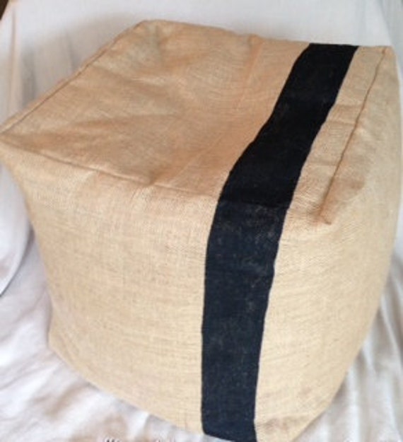 Handmade Hessian Bean Bag Approx size 40cm W X 45cm H Great to use as ...