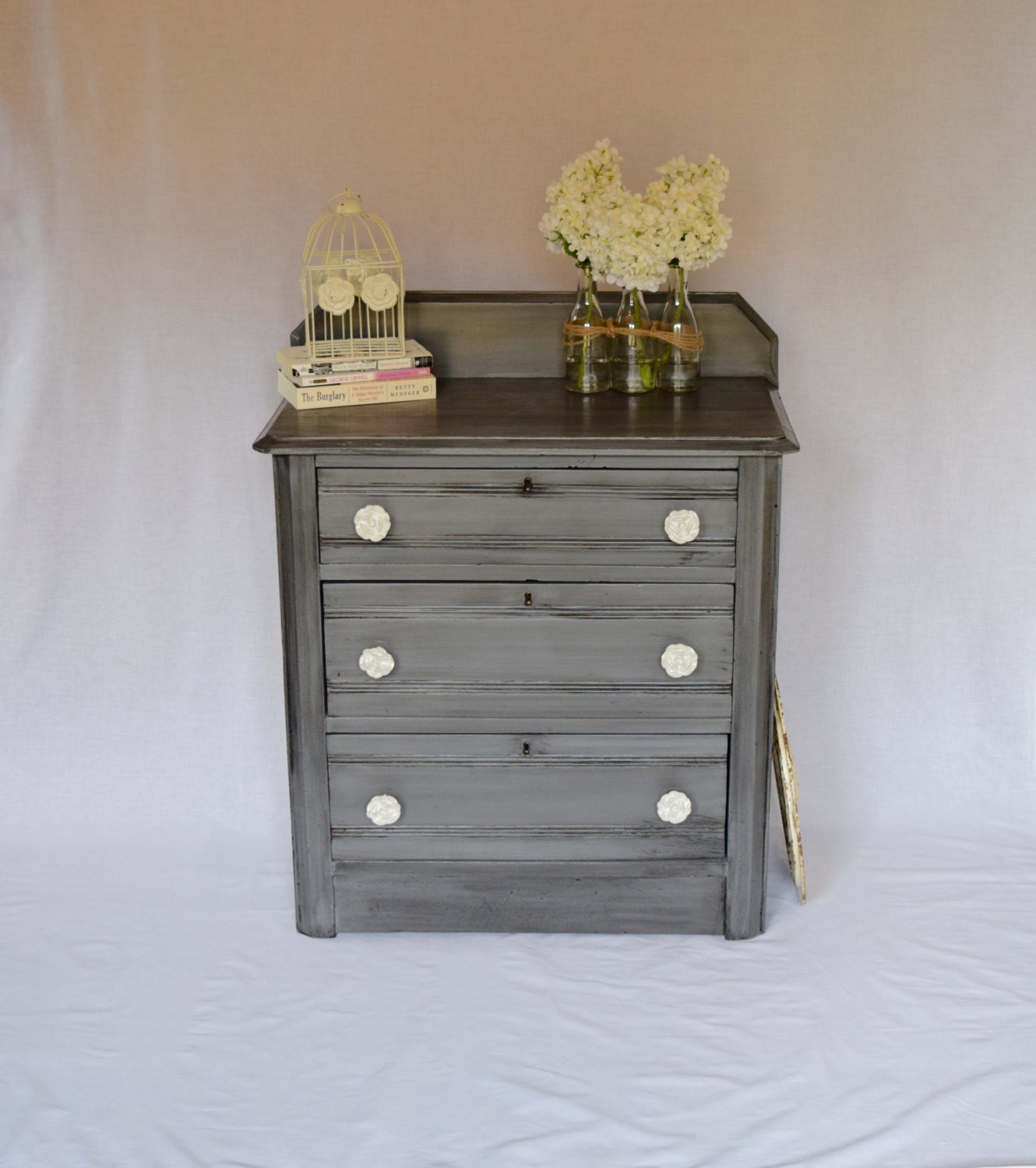 Antique Furniture Dresser Chest of Drawers Entry Foyer Hallway Table ...
