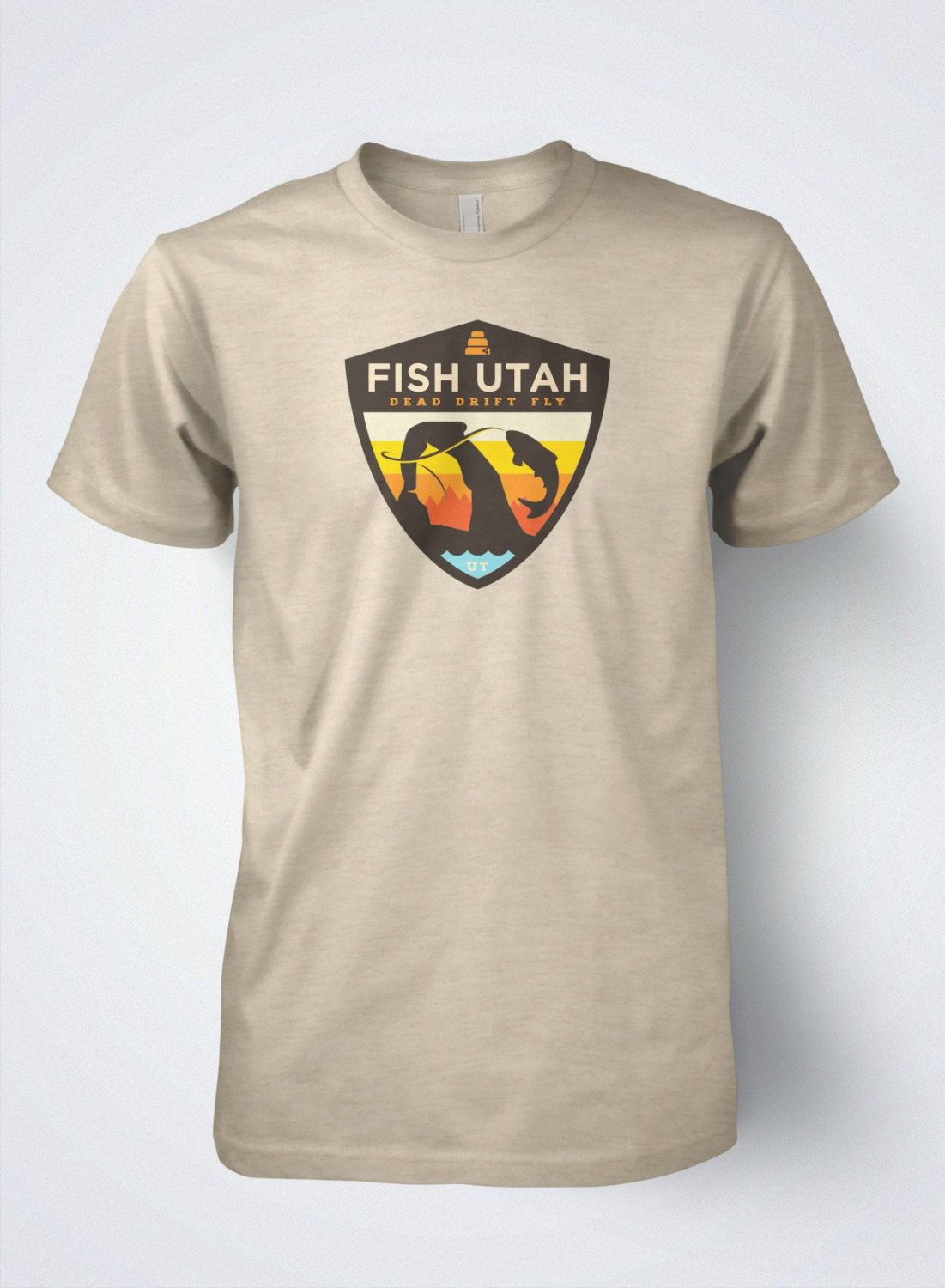 Fly Fishing T Shirt Fish Utah Retro by Dead Drift Fly Fishing