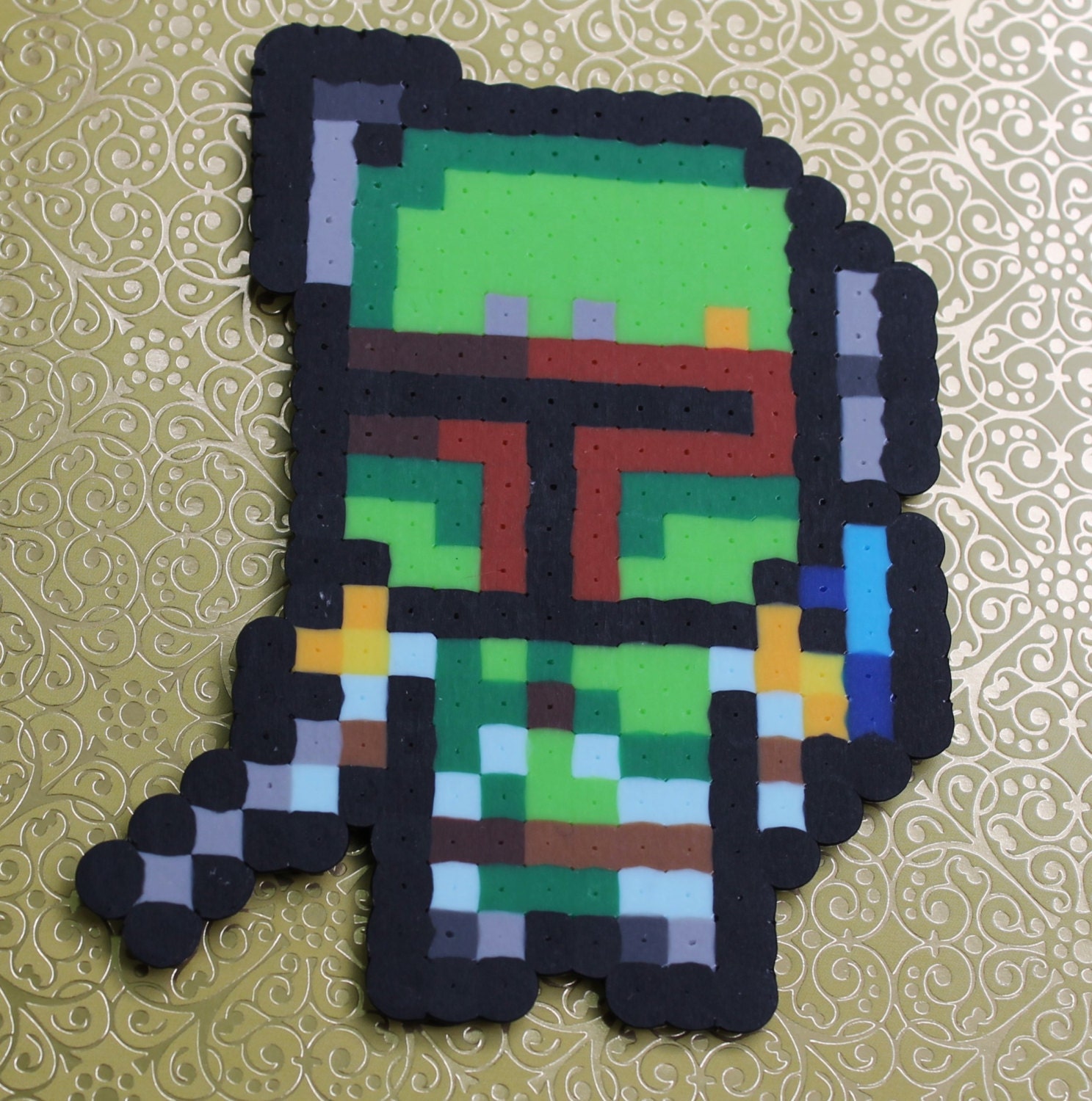 Mini Boba Fett Sprite Pixel Art 8bit Art Nerd by GetYoGeekOn