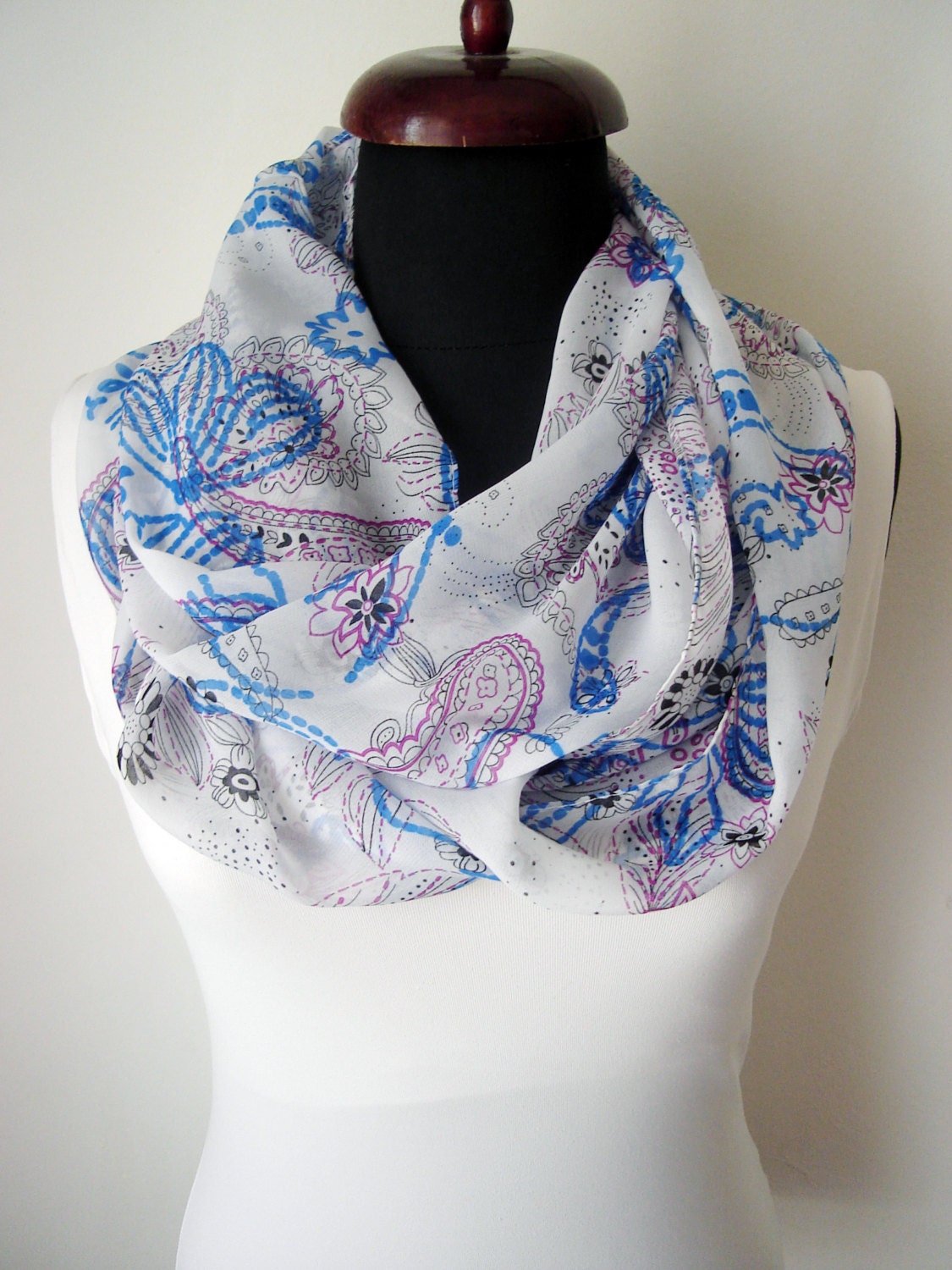 Infinity scarf Viscose Scarf Women Scarves Fabric