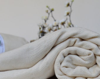 THROW BLANKET cotton-bamboo blended super soft. Can be used as throw, towel or even table cloth.