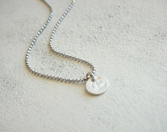 INITIAL NECKLACE - sterling silver