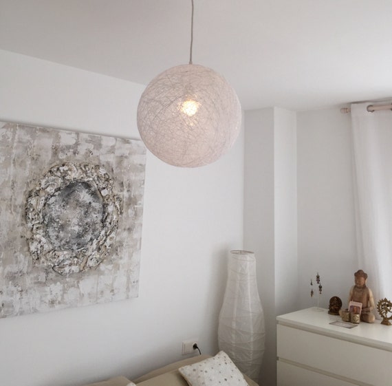 Sphere white modern pendant light sphere by geometrikdesign