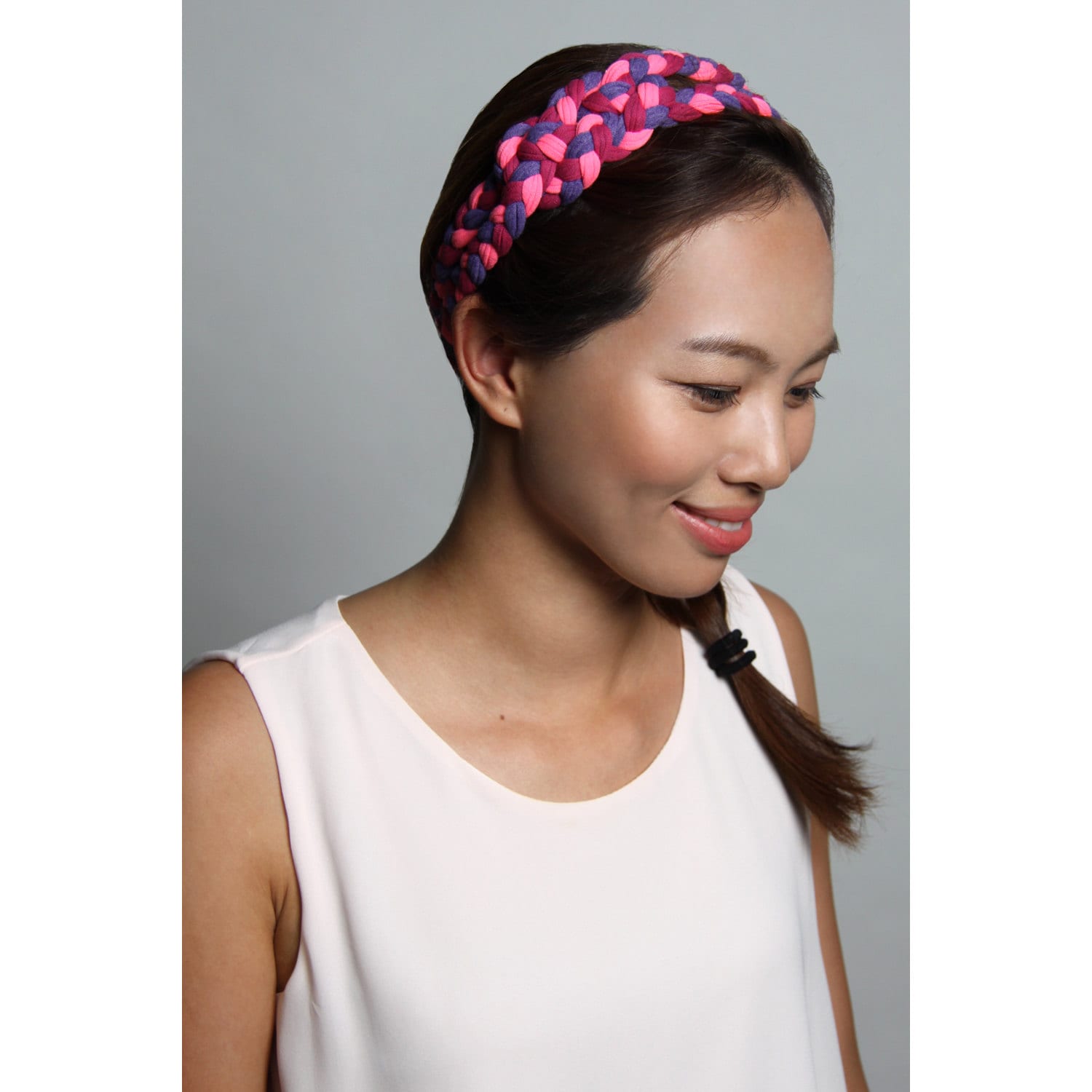 Adult Headband Women Womens Headband Pink Headband Knotted