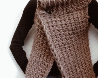 Instructions to Make: the Tunisian Crochet Vest PDF PATTERN ONLY