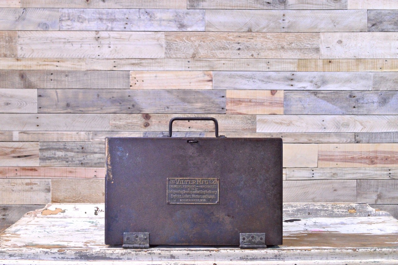 Vintage Steel Brewery Toolbox, The Vilter Mfg. Co. Milwaukee, Wisconsin