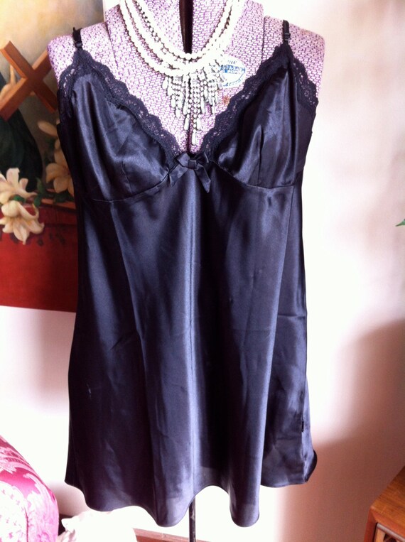 black babydoll slip