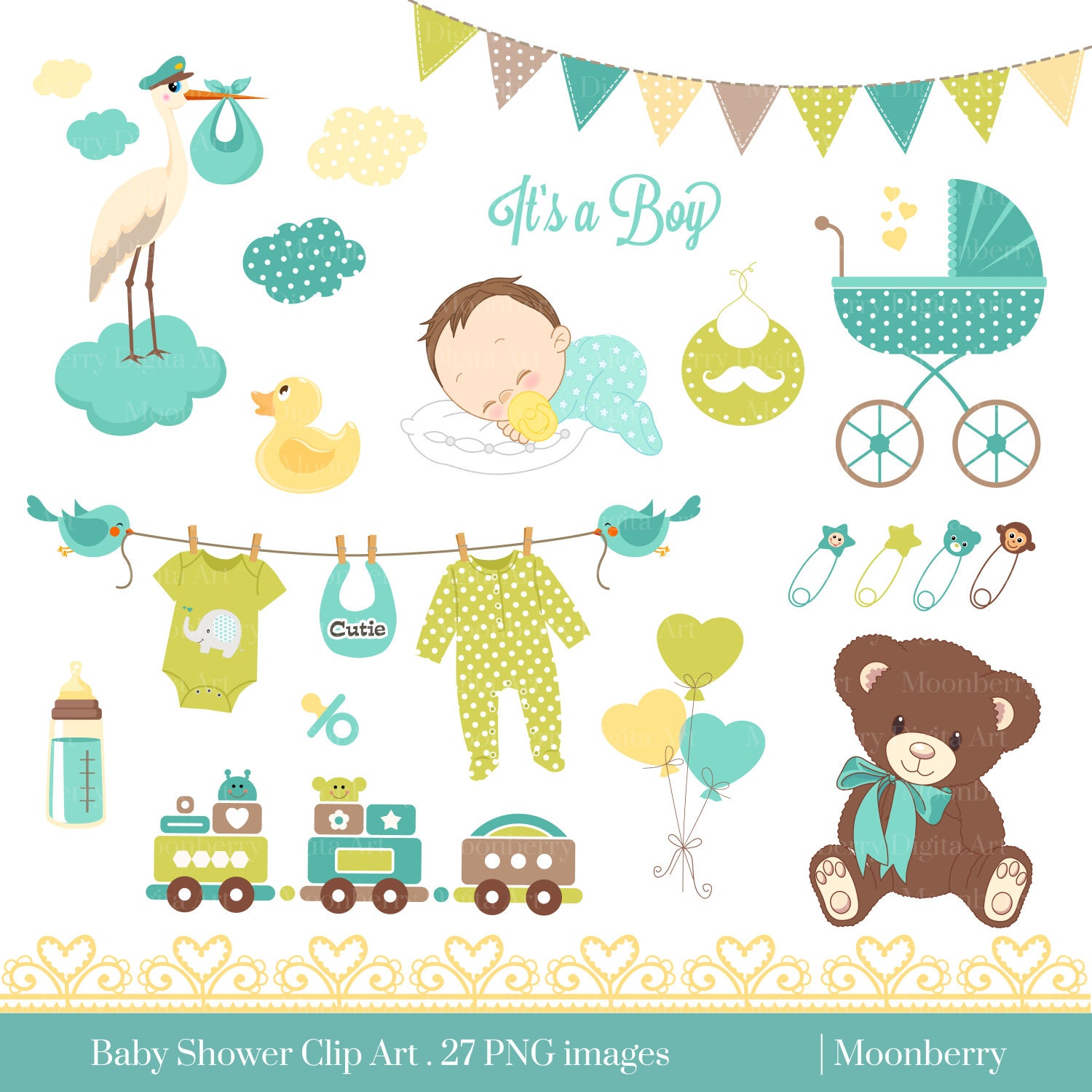 Baby Shower Clip Art BABY SHOWER Clip Art. Baby