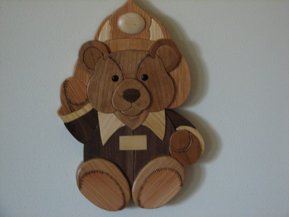 wooden teddy bears