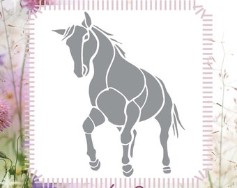 FINGERINSPIRE Stencil Per Pittura Con Testa Di Cavallo 21 X 29,7 Cm Riutilizzabile Linea Animale Disegno Rettangolo Grande Modello - Foto 8