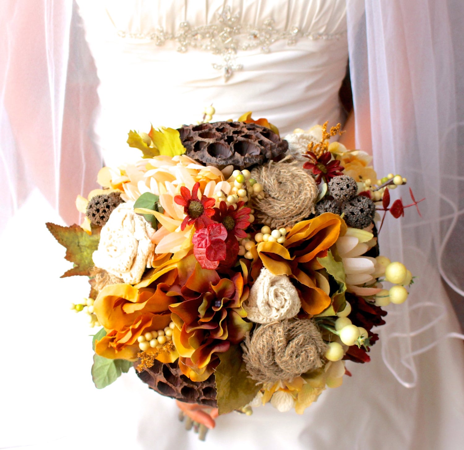 Rustic Fall Bridal Bouquet 3