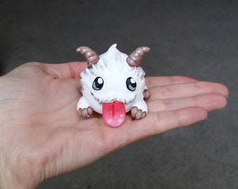 Cute Kawaii Poro League of Legends Braum poros figurine sculpture resin