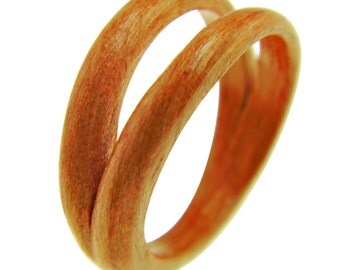 Hand Carved Bentwood Ring - Carved Wood Ring - Wood Jewelry - Ring - Jewelry - Eco Friendly - Unique Ring - For Him - Gift - Boho Ring