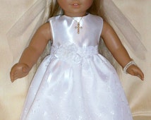 18 doll first communion dress