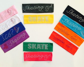 Custom Rhinestone Ice Skating Headband
