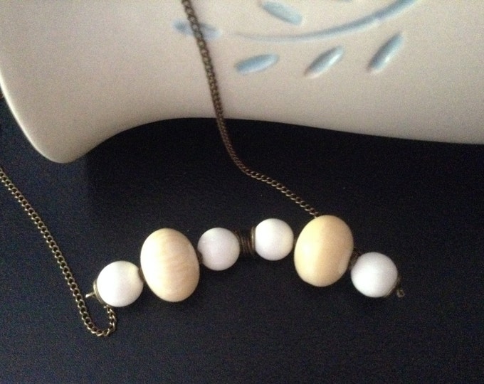 Amber Mother Of Pearl Necklace