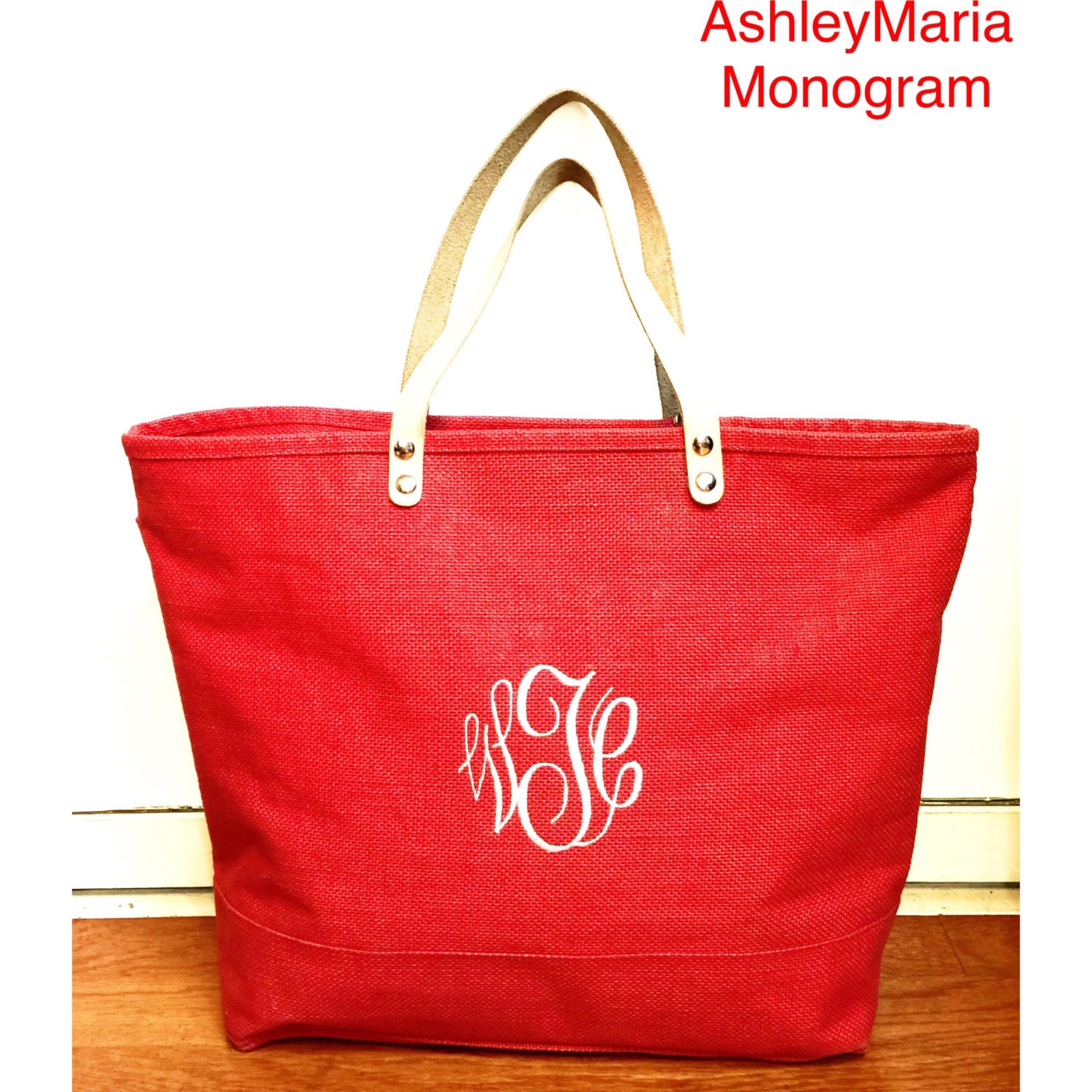 Monogram purse monogram tote monogram beach by AshleyMariaMonogram