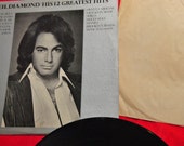 NEIL DIAMOND/His 12 Greatest Hits 1974 33 1/3 LP Vinyl Record